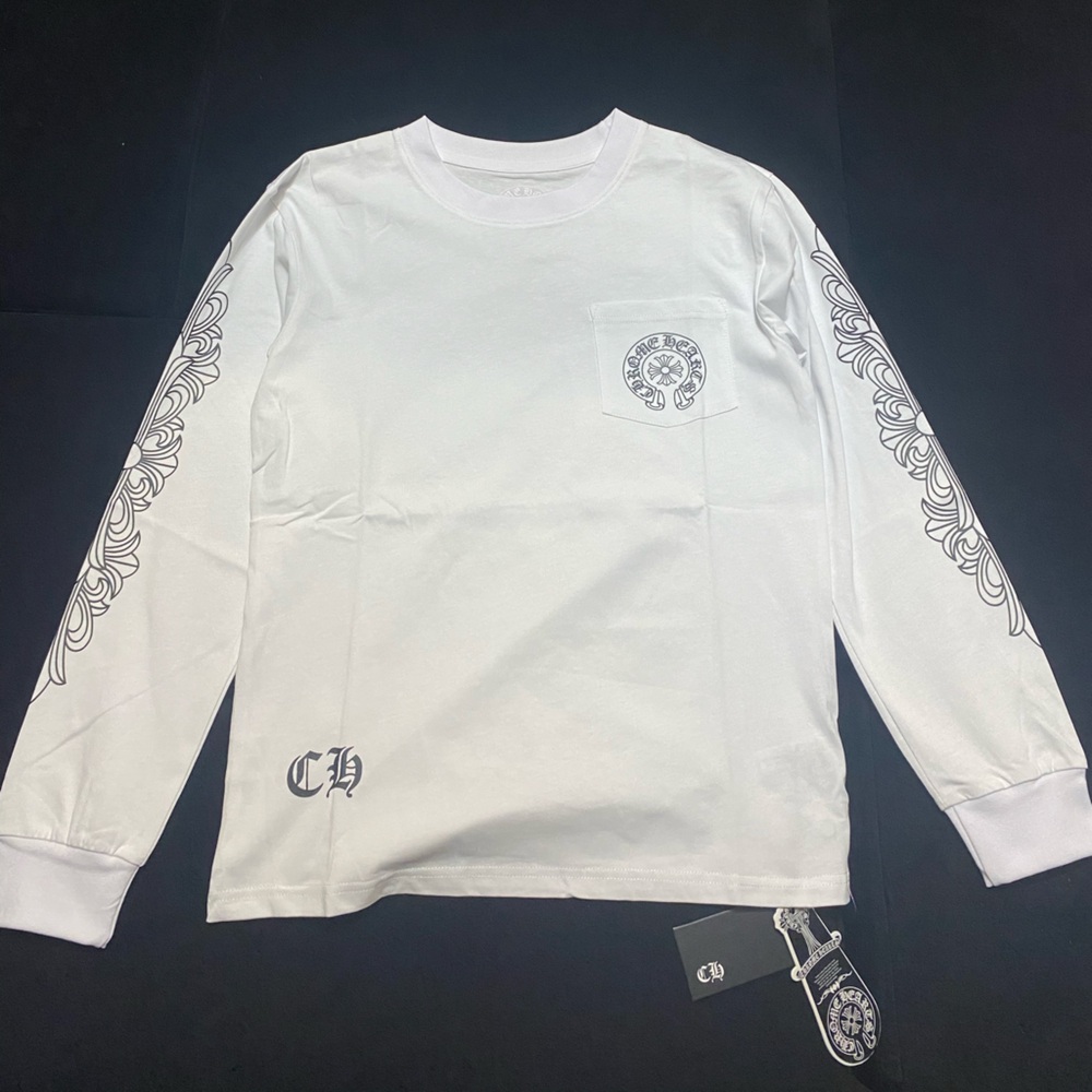 Chrome Hearts White Long Sleeve Tee